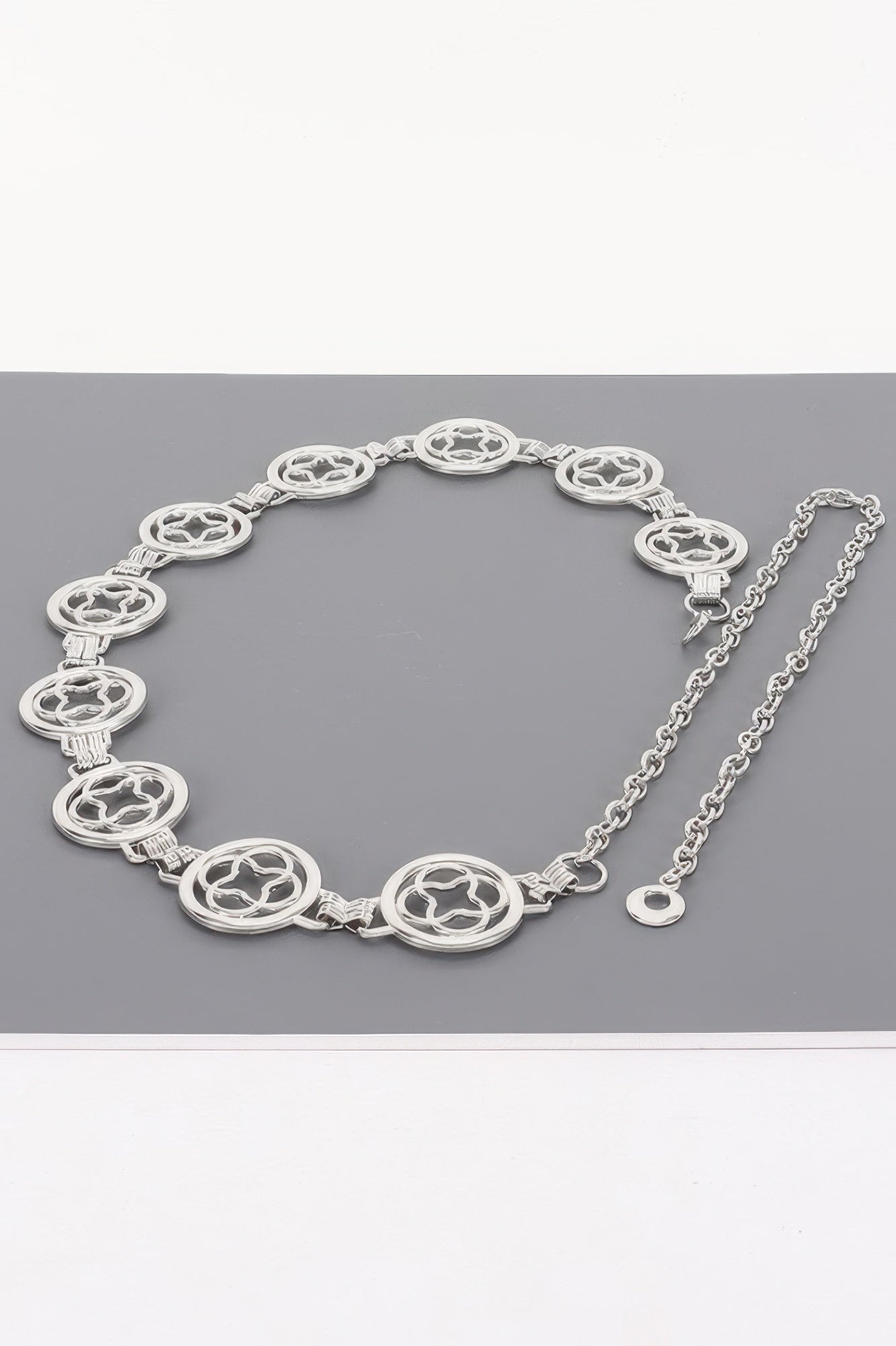 Golden Heir classic statement chain belt in gold, one size fits all, featuring a stylish and bold chain design.