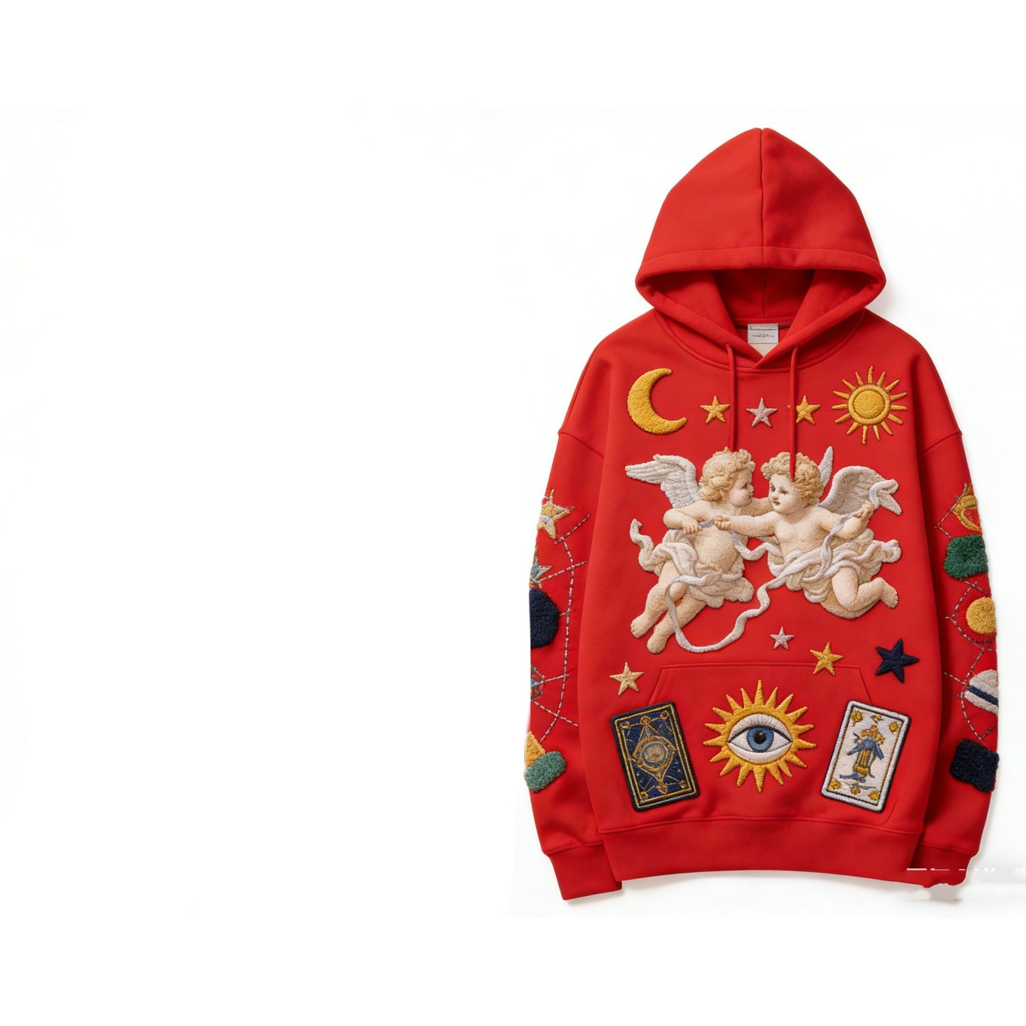 Black Golden Heir casual printed polyester hoodie, featuring a comfortable fit and stylish design.