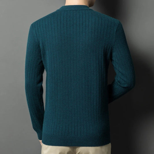 Golden Heir men's warm khaki turtleneck top, long sleeve sweater, fitted for sizes 50-57kg, casual and comfortable.