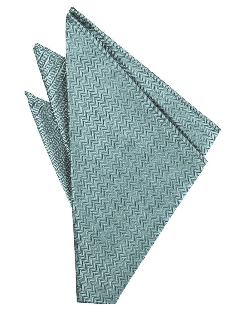 Herringbone cloudy pocket square by Tux-USA, featuring a stylish woven pattern, perfect for formal suits and dress occasions.