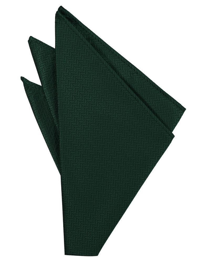 Herringbone Hunter pocket square by Tux-USA, featuring a classic herringbone pattern in a stylish fabric for formal wear.