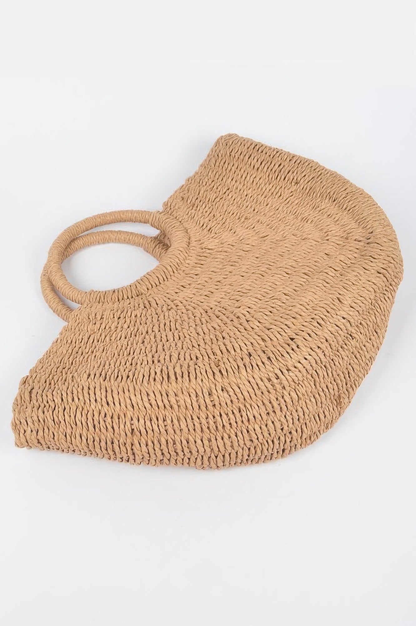 Golden Heir beach bag in khaki with golden accents, stylish and spacious for beach outings or casual carry.