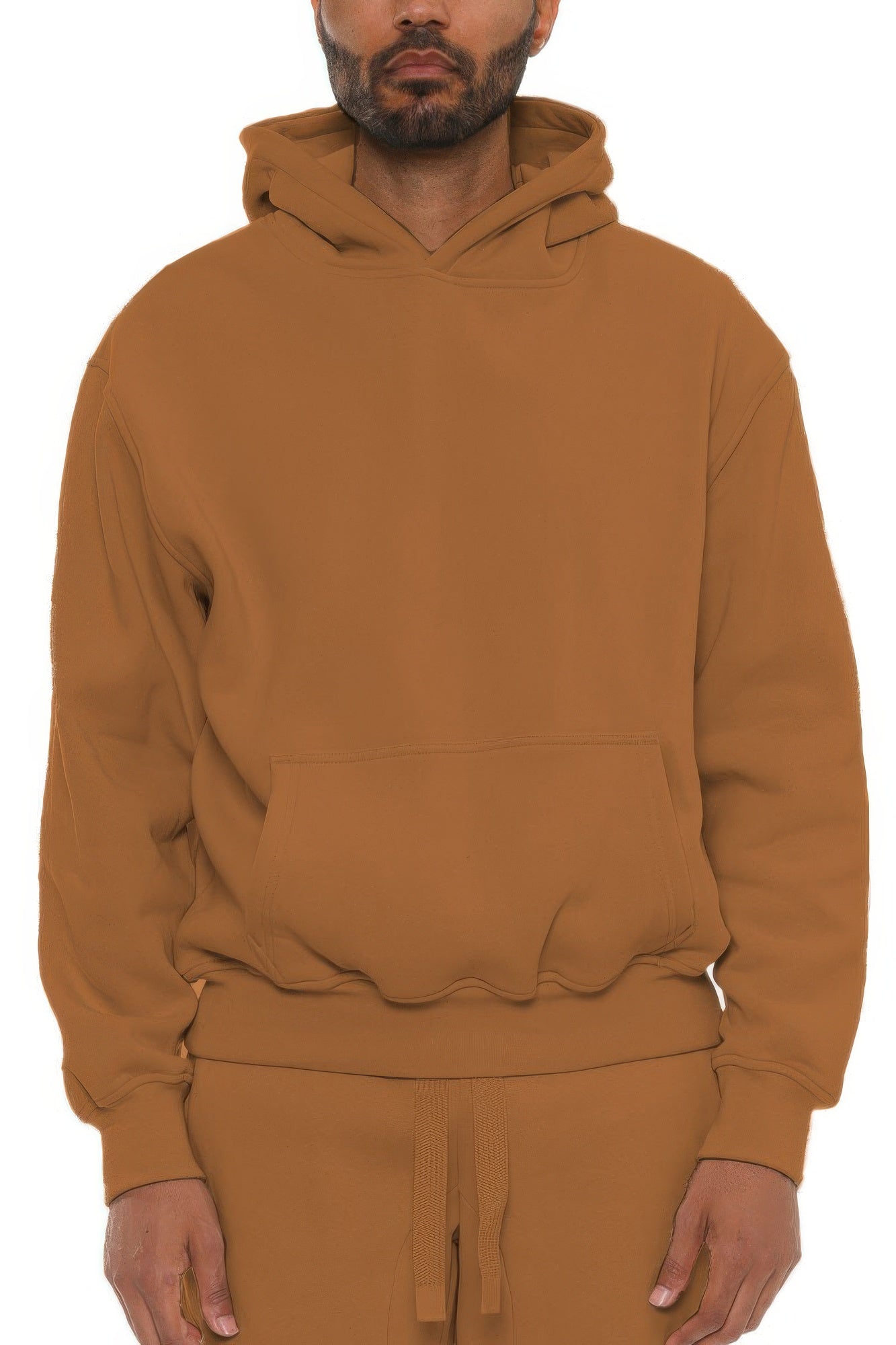 Black Golden Heir premium cotton blend hoodie with subtle branding, showing the front view with a relaxed fit.