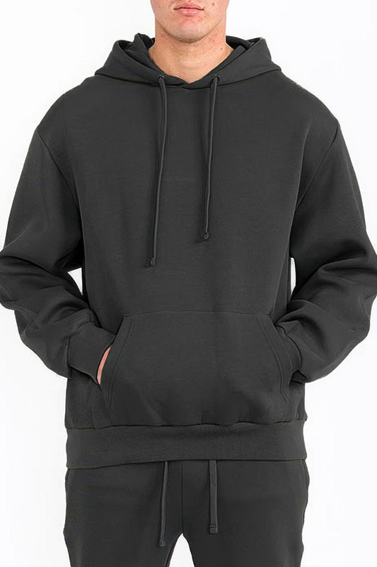 Golden Heir Tech Fleece Essential Hoodie in black, featuring a comfortable fit and stylish design.