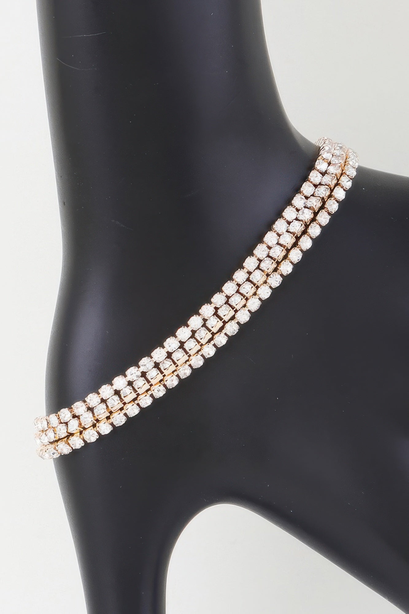 Golden Heir triple cubic jewel bracelet with silver and golden cubic accents, featuring a stylish, elegant design.