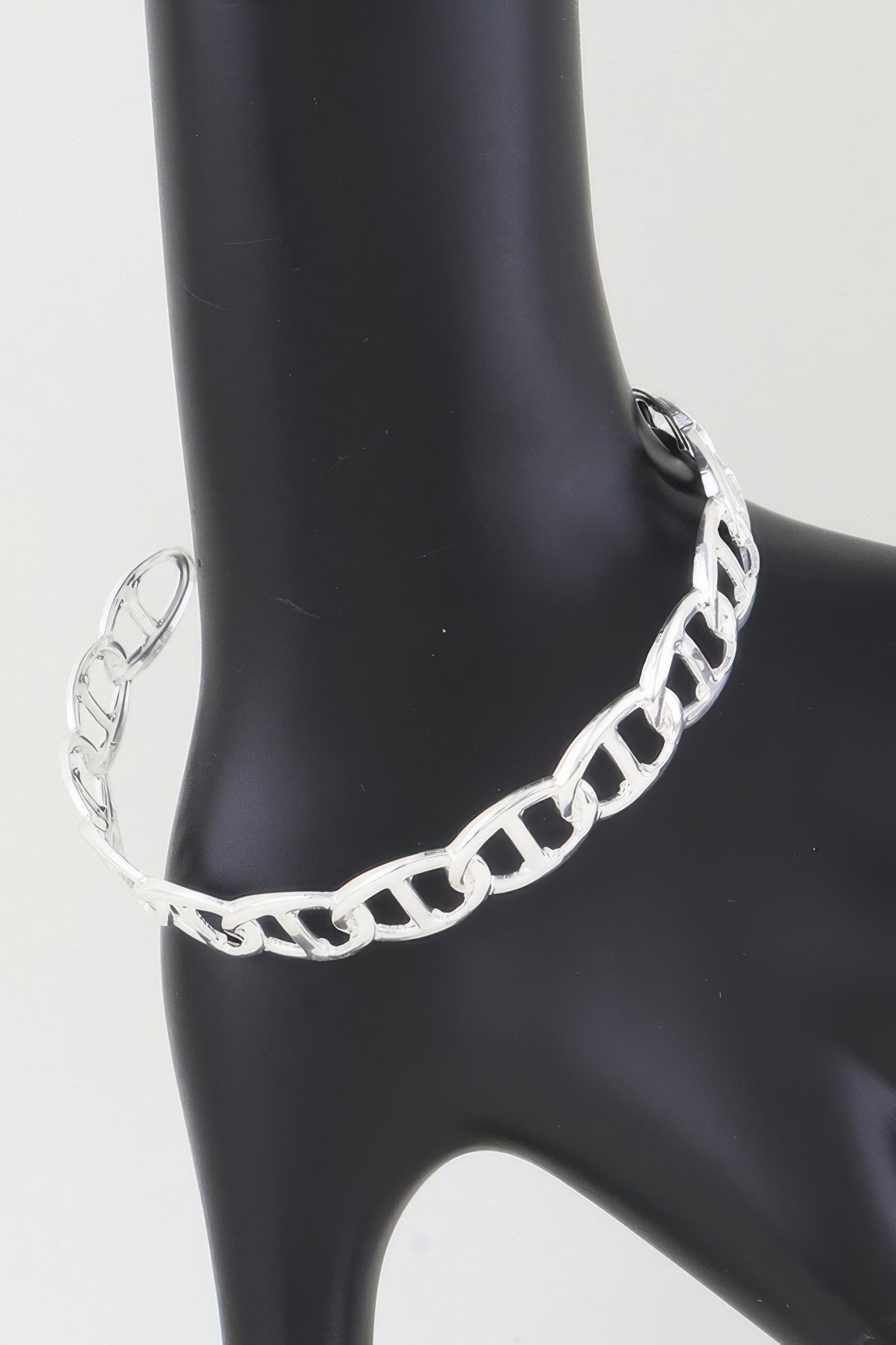 Golden Heir mariner chain cuff bracelet in shiny gold with intricate link design, stylish and modern jewelry accessory.