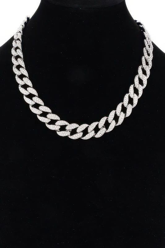 Golden Heir Aethelred hammered industrial monolith chain, 17-inch textured bulk statement chain in imperial gold.