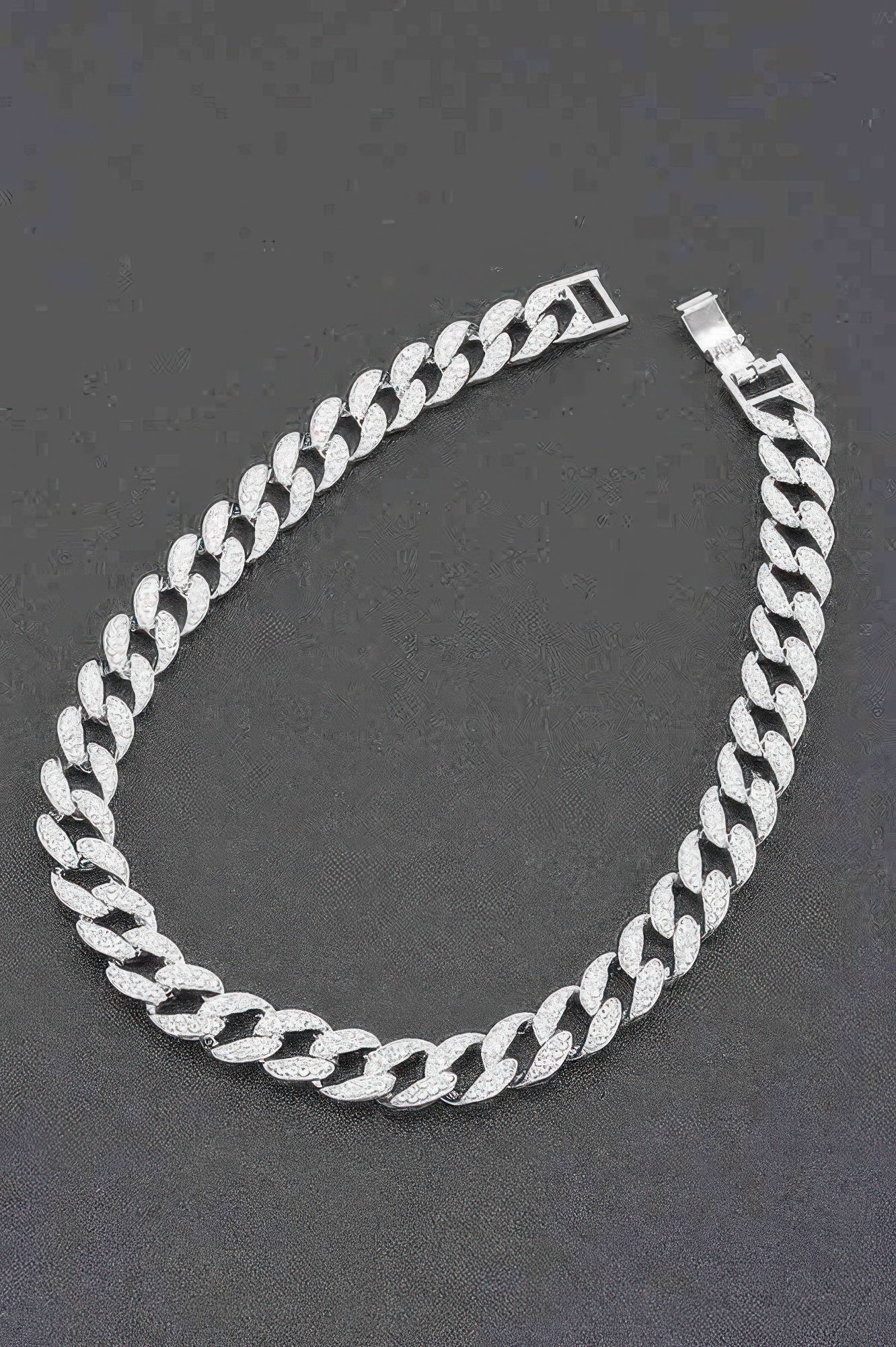 Golden Heir Aethelred Hammered Industrial Monolith 17-inch textured bulk chain, bold statement jewelry with a hammered finish.