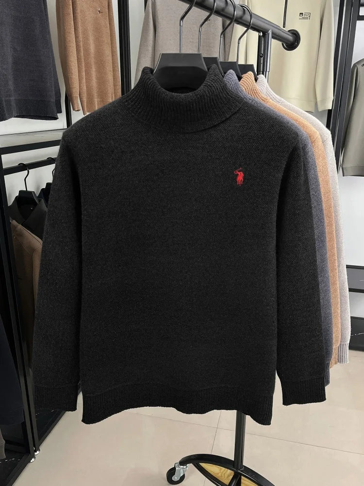 Black Golden Heir men's long sleeve top with a relaxed fit, featuring subtle branding and a comfortable, elevated design.