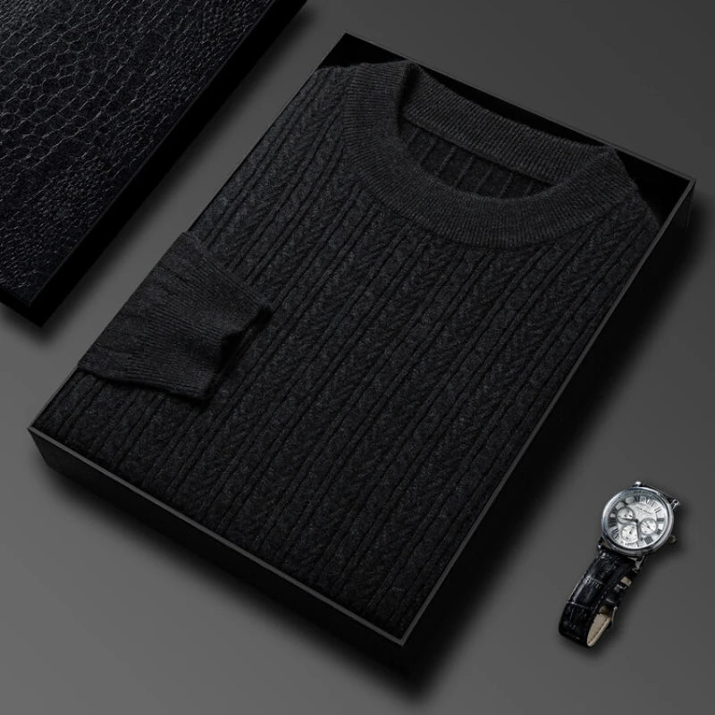 Golden Heir men's warm khaki long sleeve turtleneck top, fitted for sizes 50-57kg, casual and comfortable men's fashion piece.