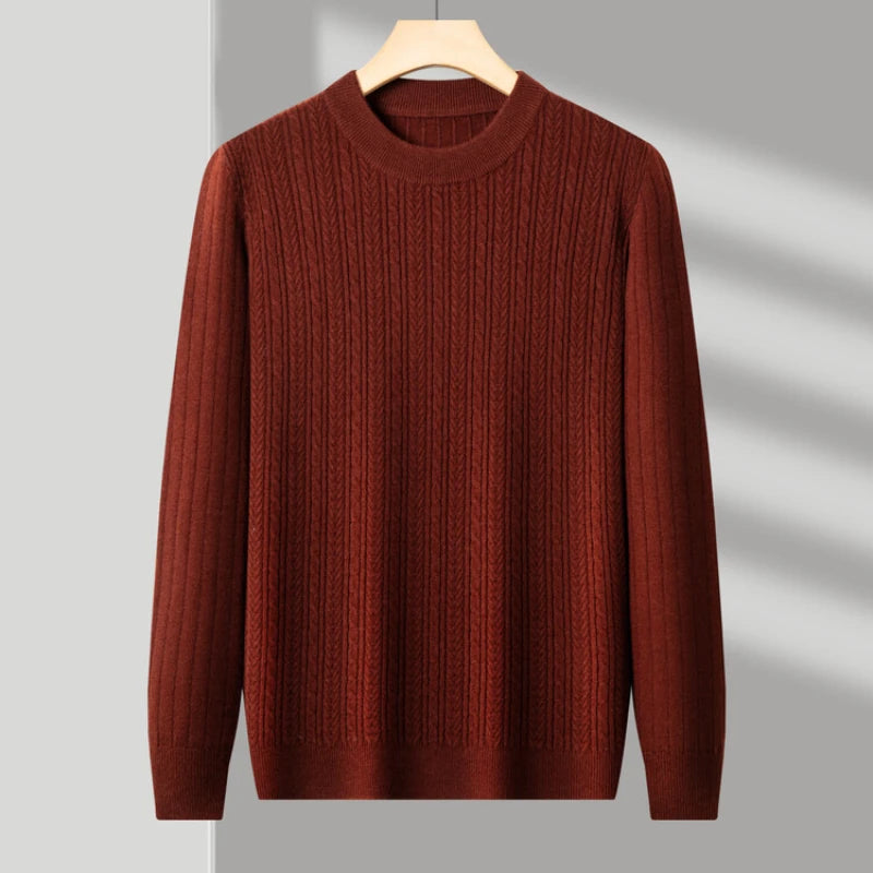 Golden Heir men's warm turtleneck long sleeve top in khaki, designed for sizes 50-57kg, comfortable and stylish.