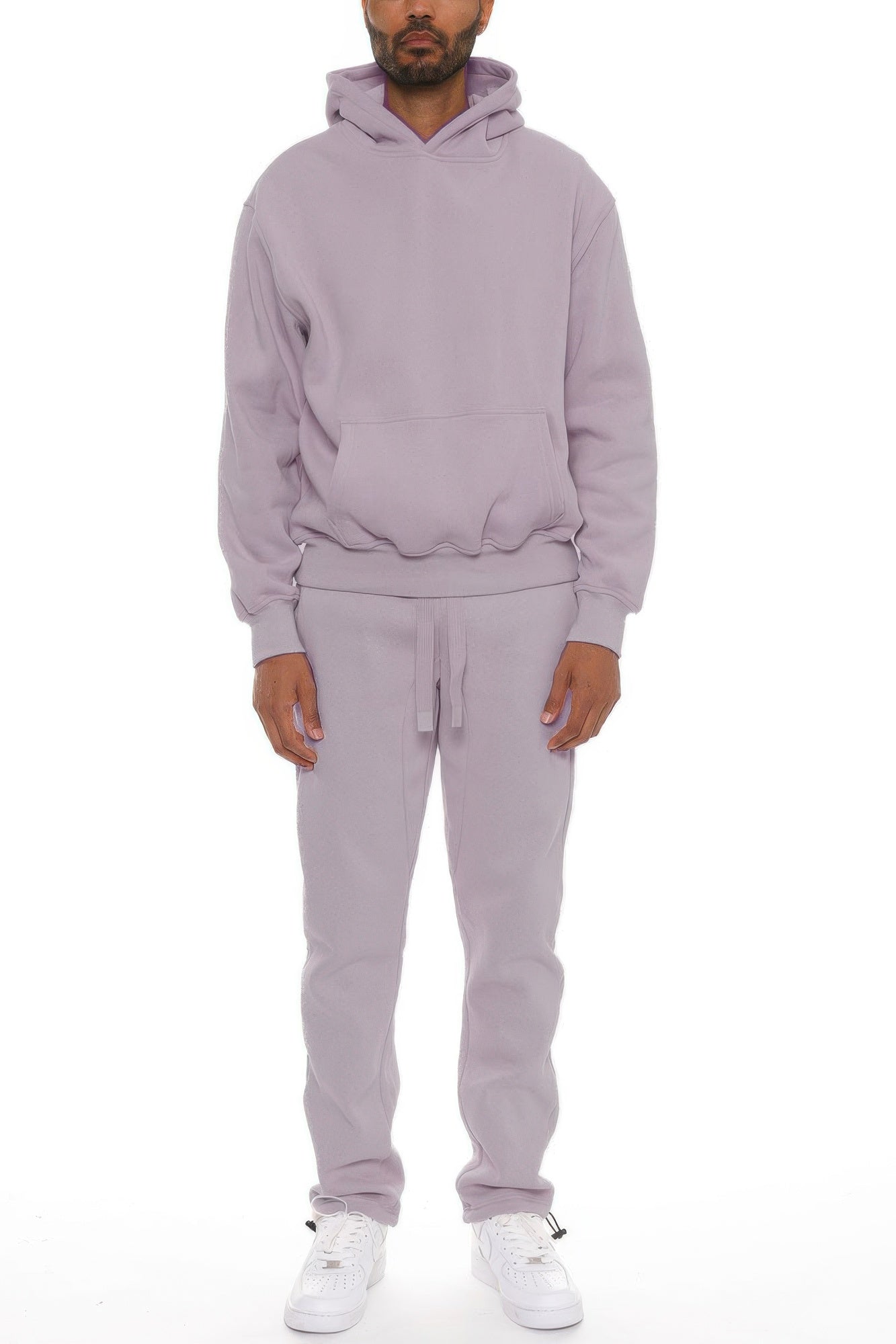 Golden Heir men's hoodie set in black, made from premium cotton blend, featuring a comfortable hoodie and matching pants.