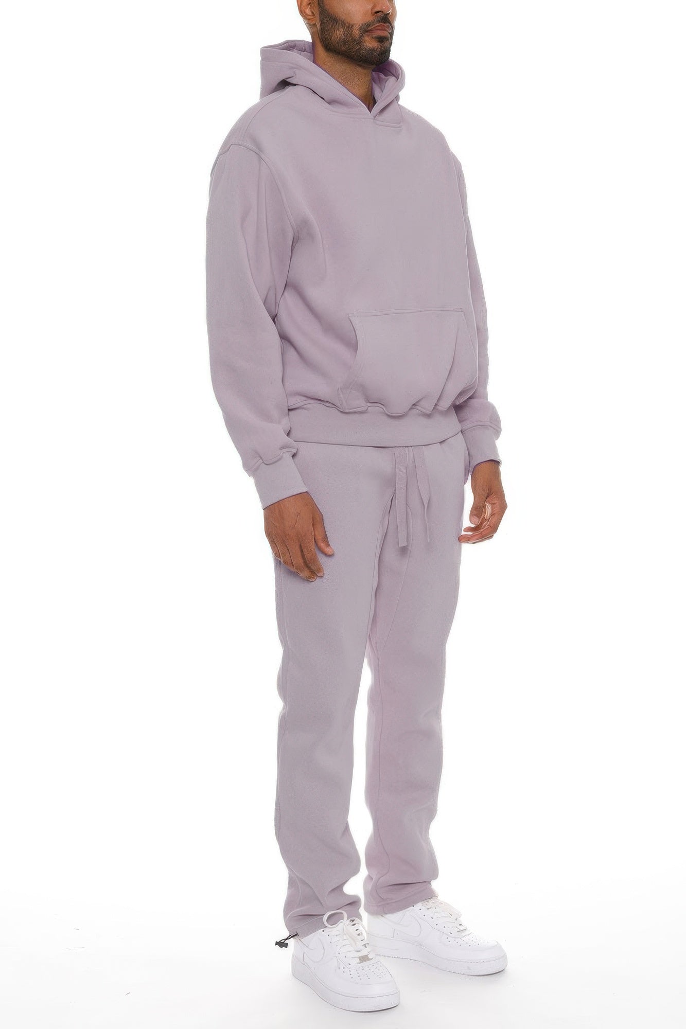 Golden Heir men's hoodie set in black, made from premium cotton blend, featuring a comfortable hoodie and matching pants.