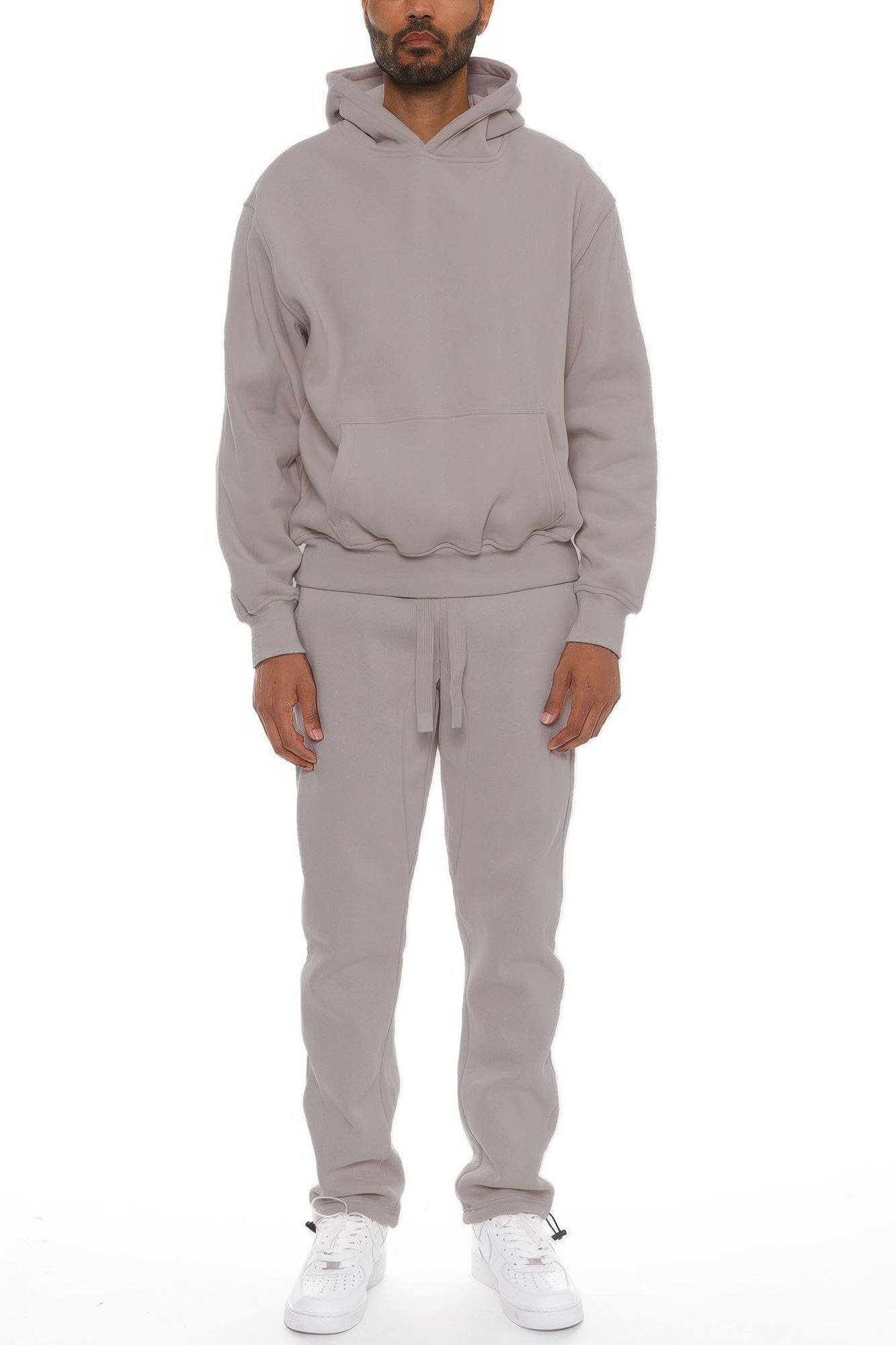 Golden Heir men's hoodie set in black, made from premium cotton blend, featuring a comfortable hoodie and matching pants.
