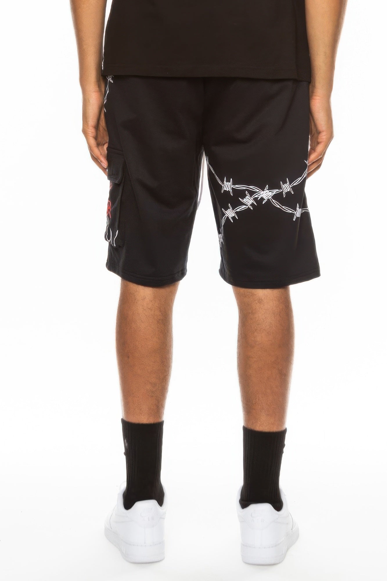 Black Golden Heir Hype Official Print Shorts with gold design and branding, casual style for comfortable wear.