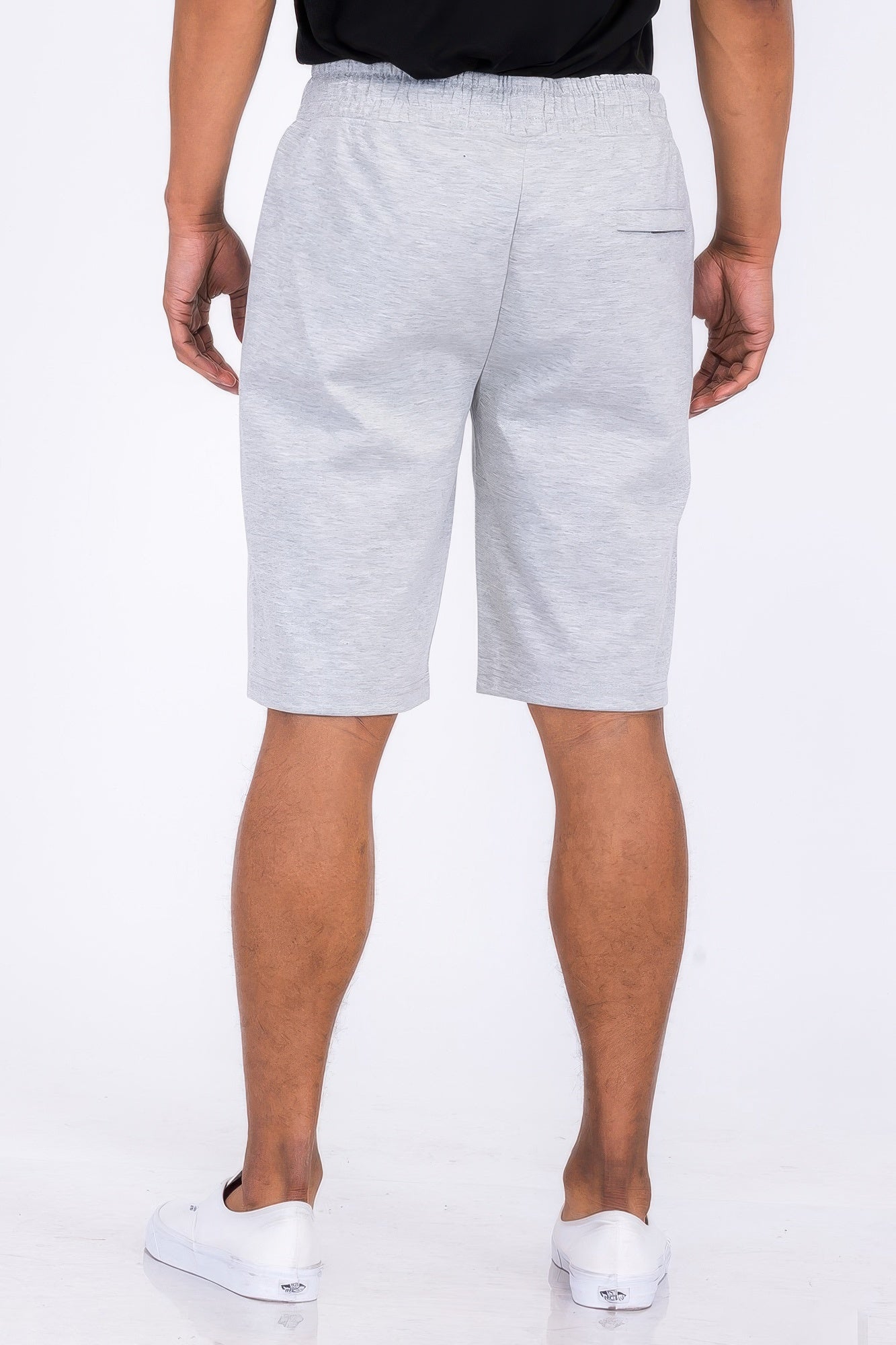 Black Golden Heir cotton blend lounge sweat shorts with an elastic waistband and relaxed fit, perfect for casual wear.