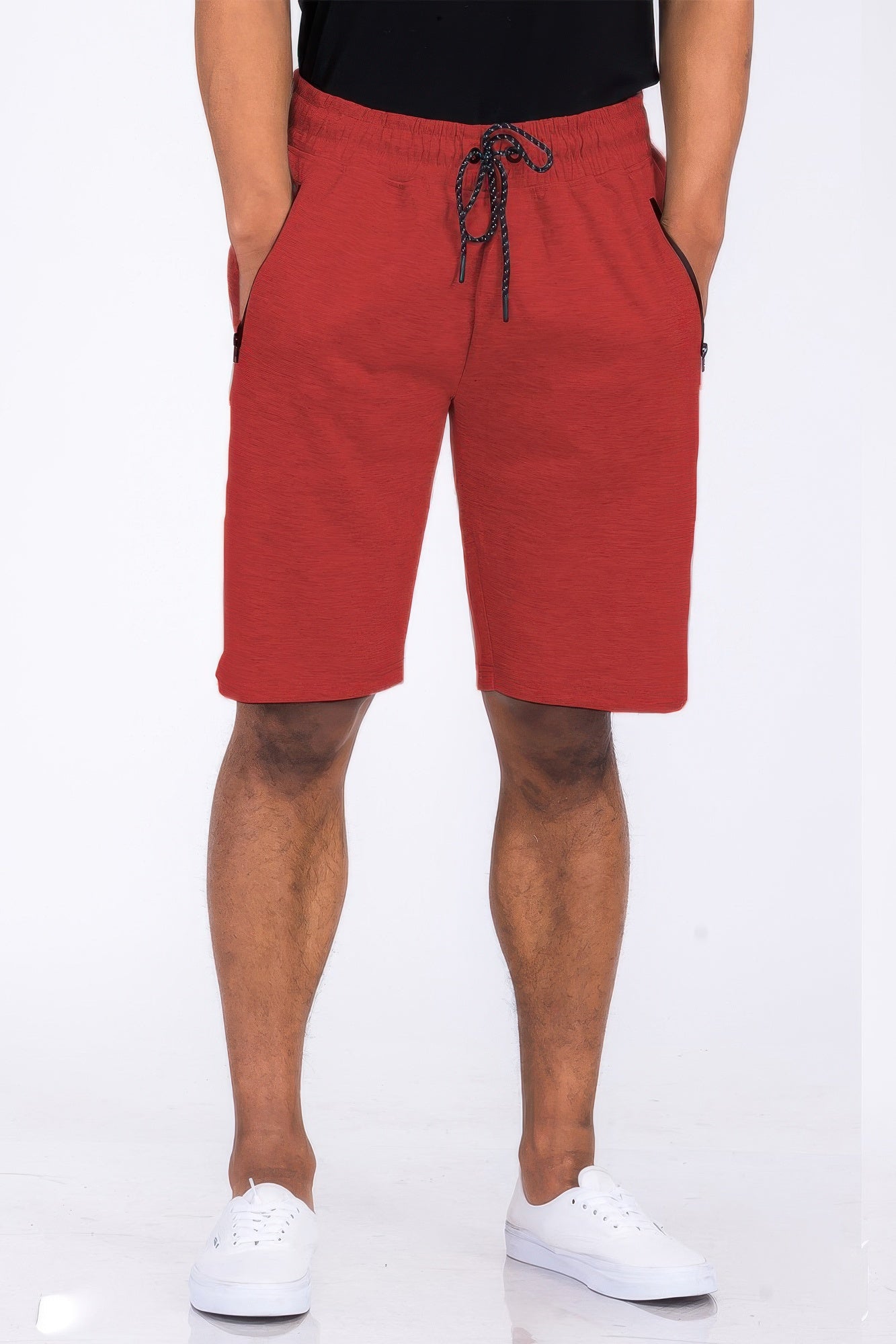 Black Cotton Blend Lounge Sweat Shorts by Golden Heir with an elastic waistband and relaxed fit.