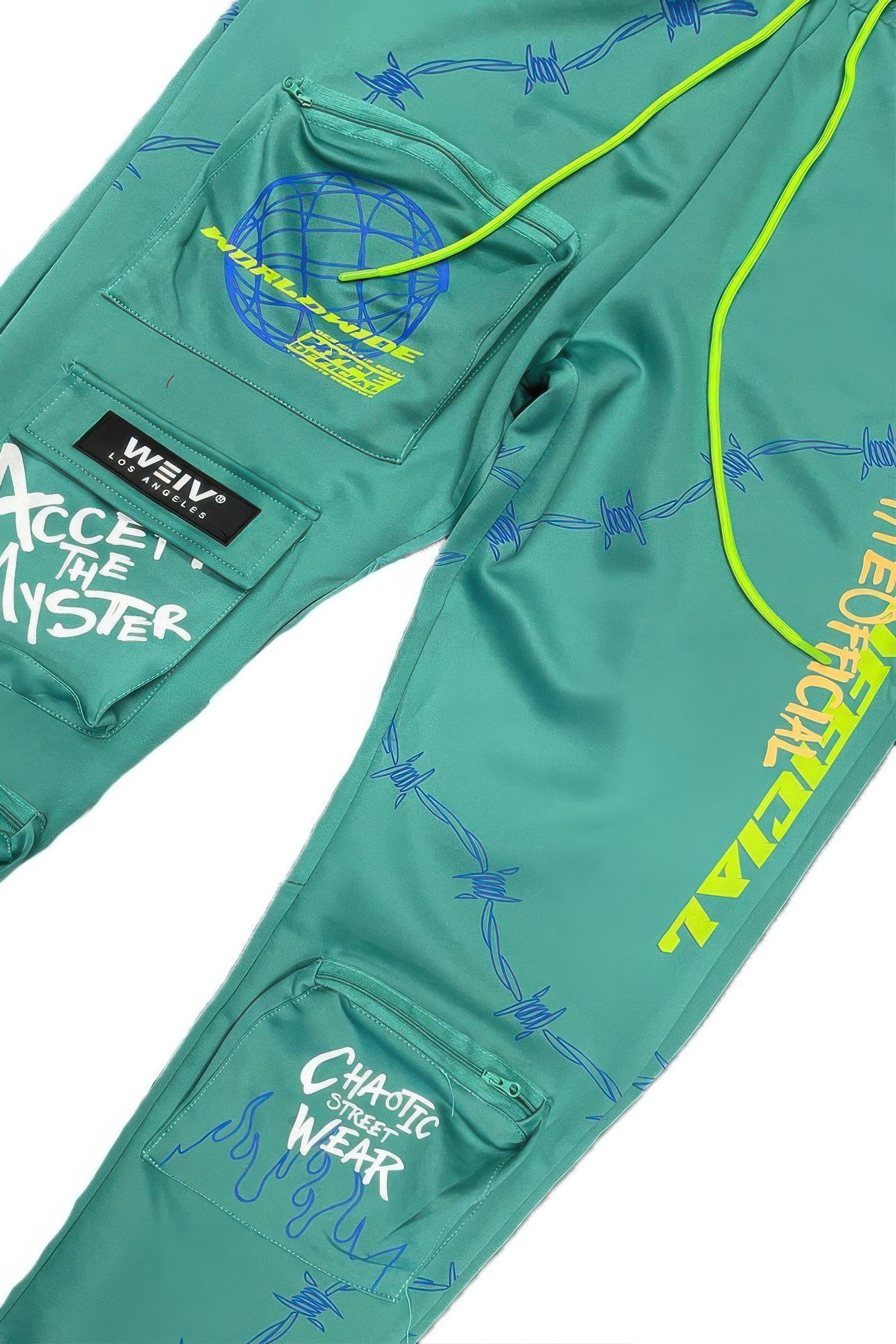 Black Golden Heir Hype Official Print Track Pants with logo detail, comfortable athletic fit, and stylish design.