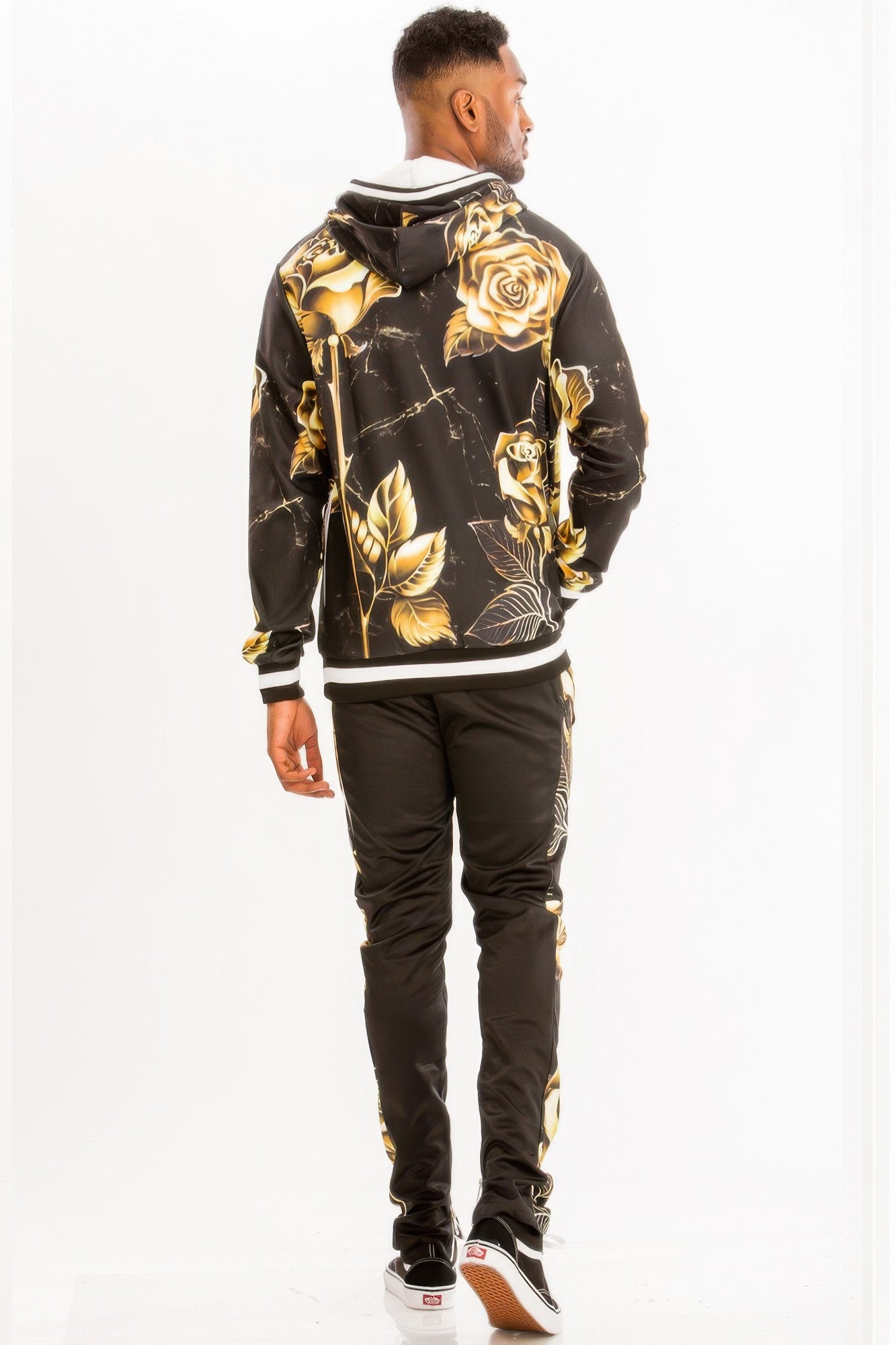 Golden Heir print hoodie and sweat set, stylish track set with colorful Golden Heir design, comfortable casual wear.