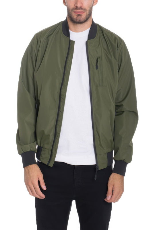 Golden Heir lightweight black windbreaker jacket with a sleek design and adjustable hood, perfect for outdoor wear.